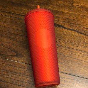 Starbucks Matte Red 24oz. Studded Tumbler.